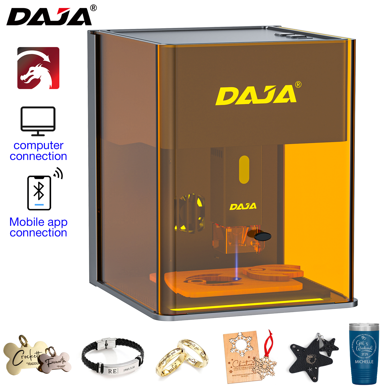 Industrial Laser Etching Machine - DAJA DJ6 Pro Mini Laser Engraving