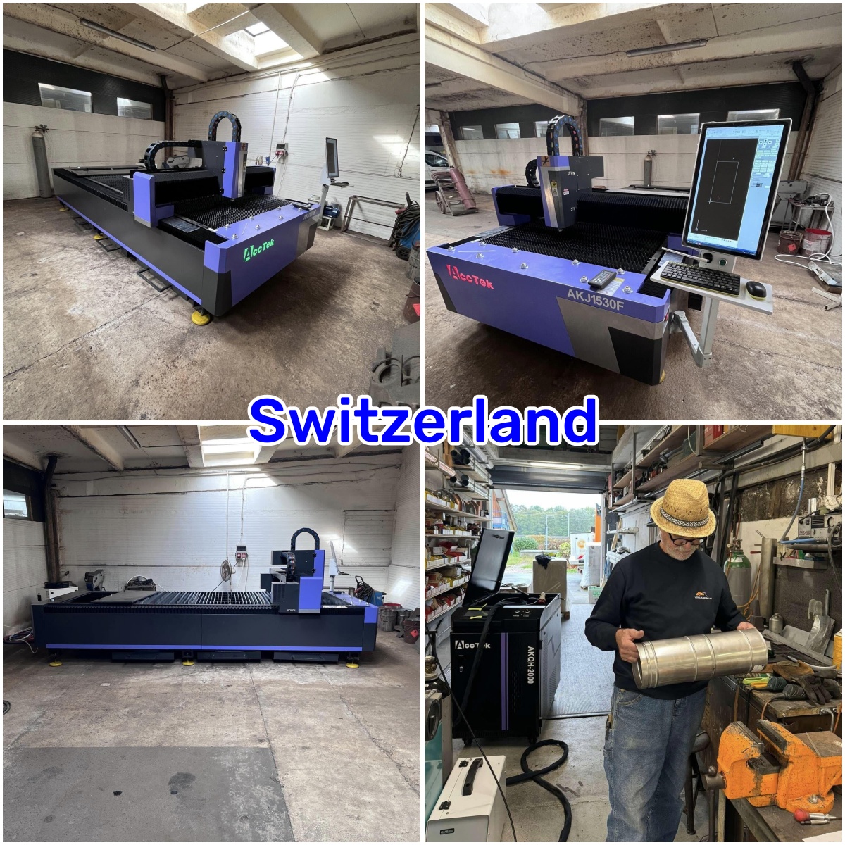Fiber Laser Cutting Machine - ACCTEK for 12 mm plate stainless