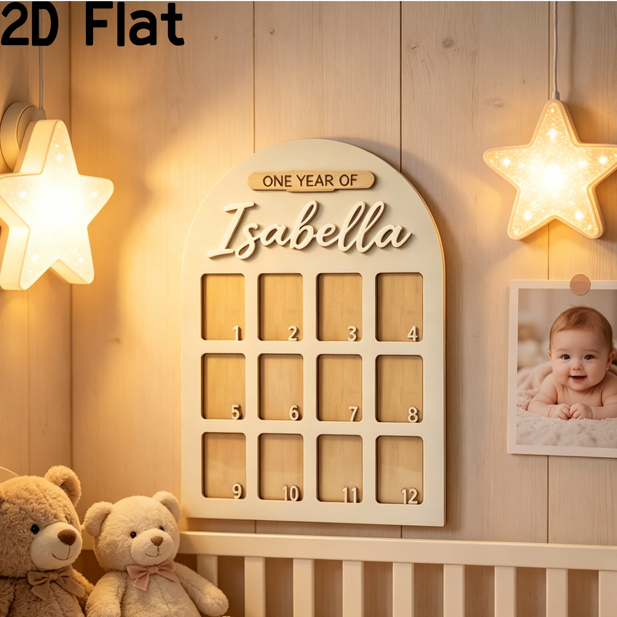 Industrial Laser Power - 1Pc Custom Photo Record Board Wooden