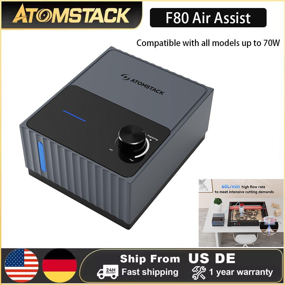 Air Assist Pump Laser - Atomstack F80 Air Assist Pump for