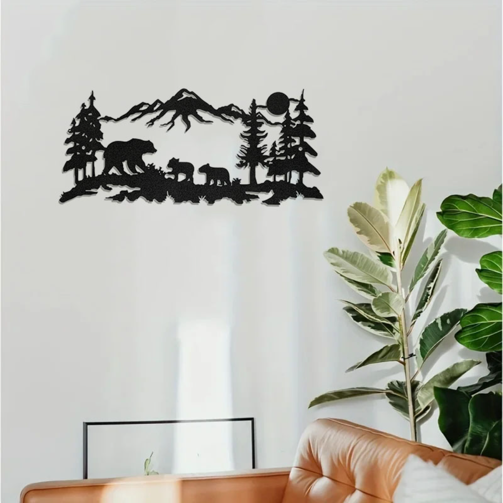 Industrial Laser Power - Metal Wall Art Deer Bear Laser