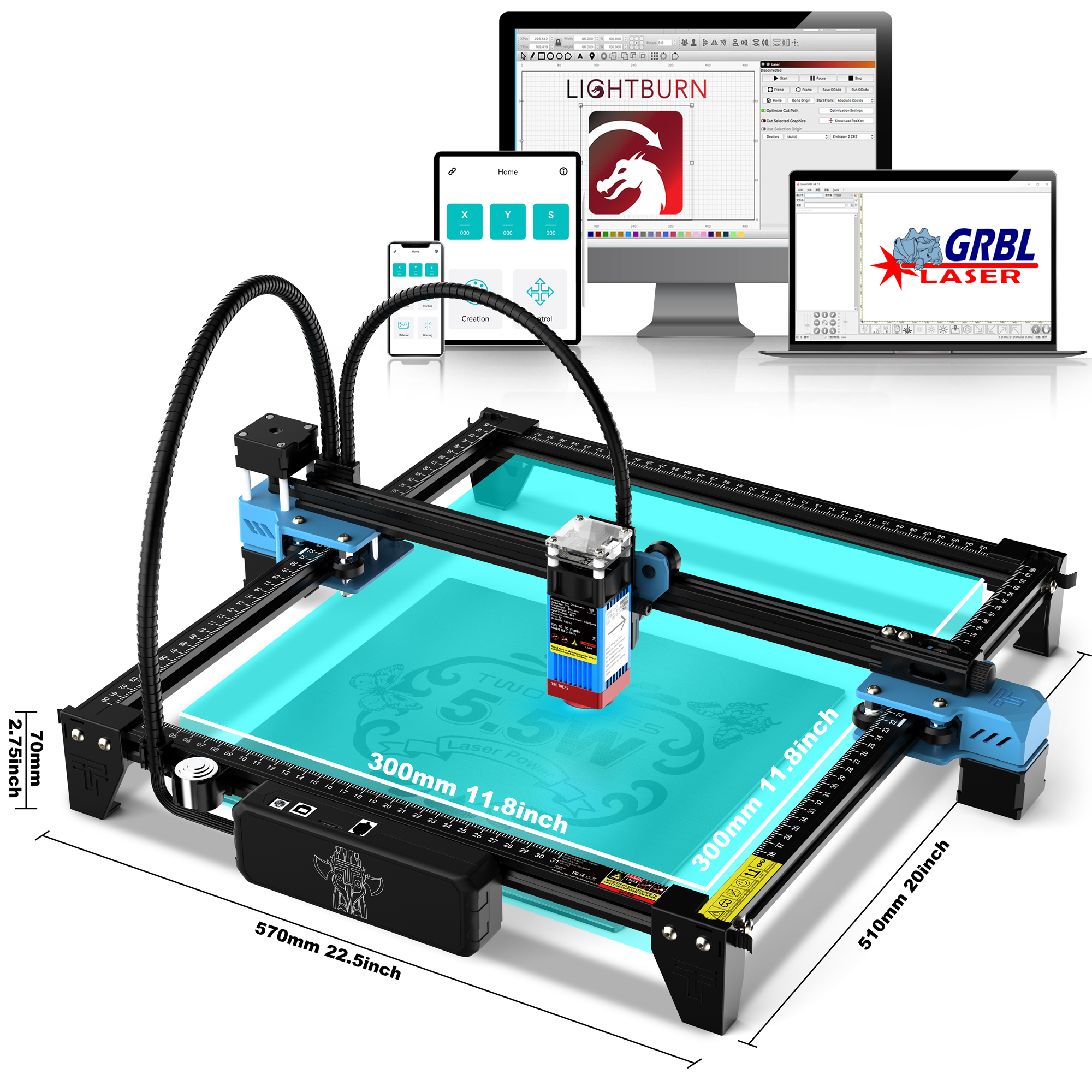 Twotrees Laser Engraving Machi - Industrial Laser Etching Machine review and price