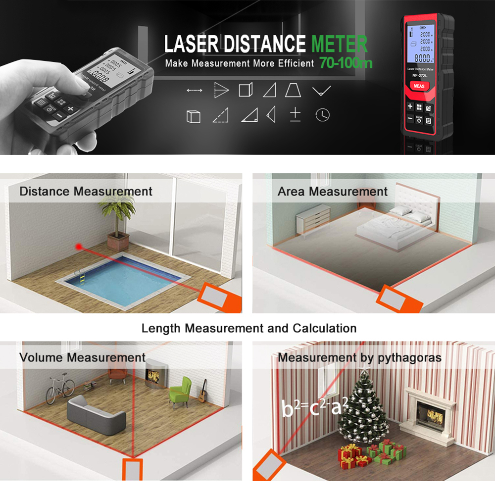 Noyafa NF-271 Laser Distance M - Industrial Laser Training review and price