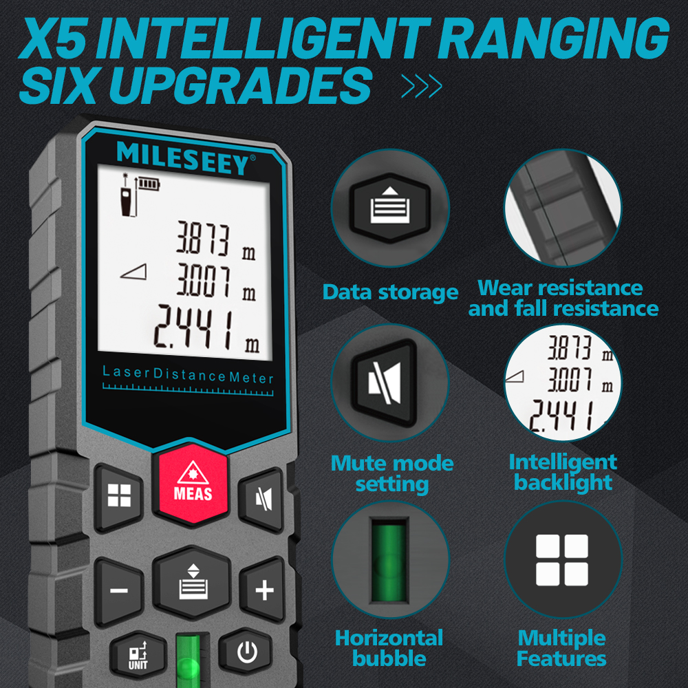 Mileseey X5 S6 Laser Tape Meas - Industrial Laser Training review and price