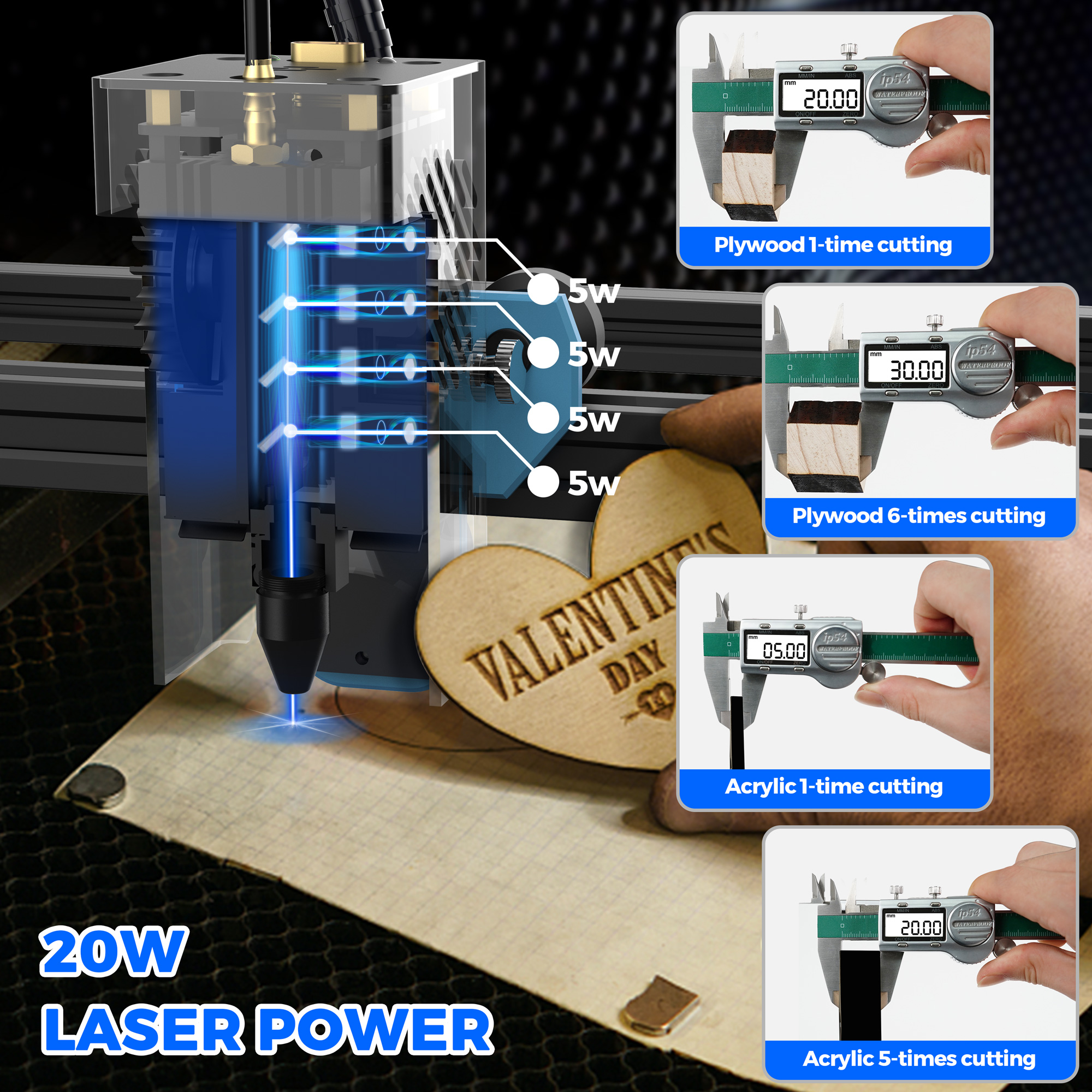 TwoTrees TTS-20 PRO 130W Laser - Industrial Laser Etching Machine review and price