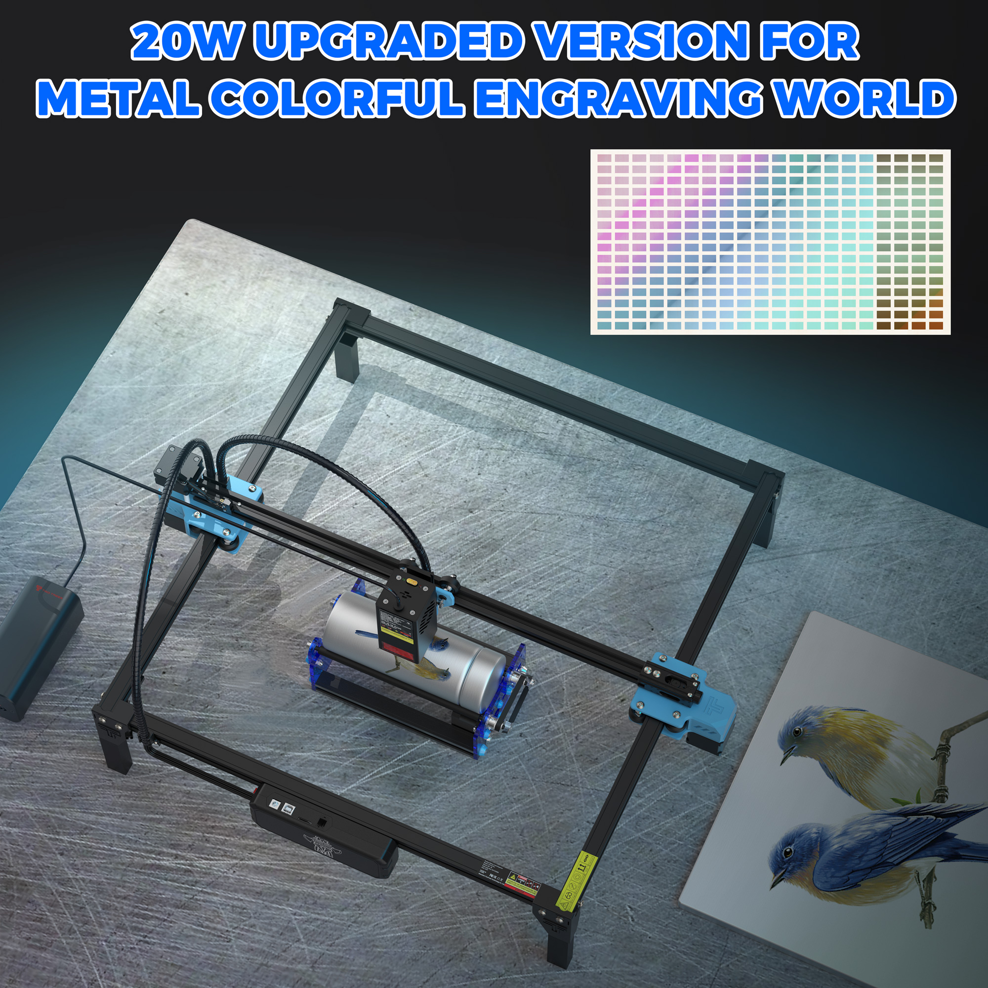 TwoTrees TTS-20 PRO 130W Laser - Industrial Laser Etching Machine review and price