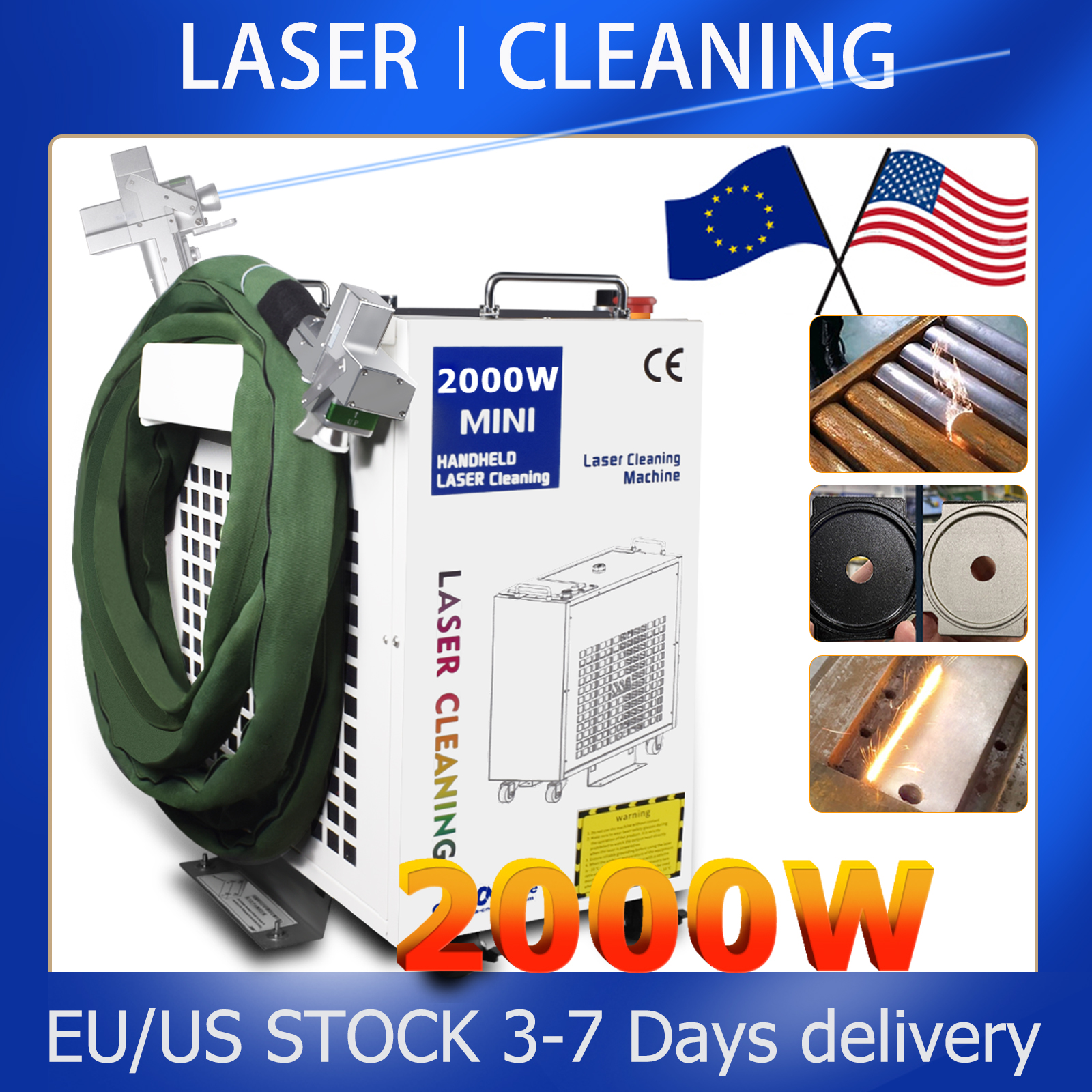 2000W Cleaning Machine Fiber L - Industrial Laser Paint Remover review and price