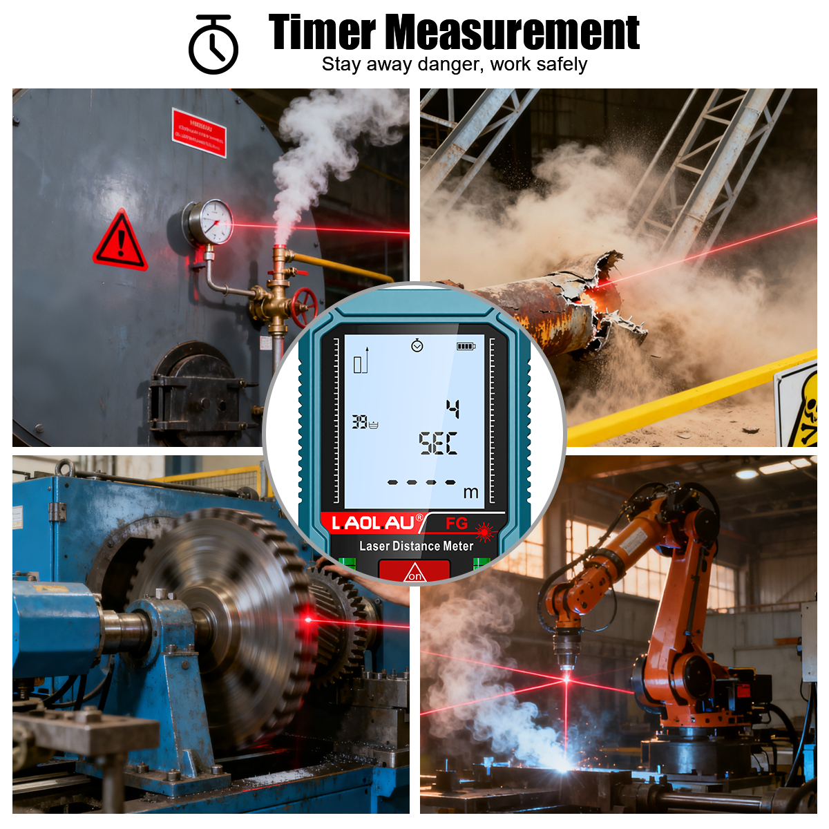 Laser Meter Digital Tape Timer - Industrial Laser Training review and price