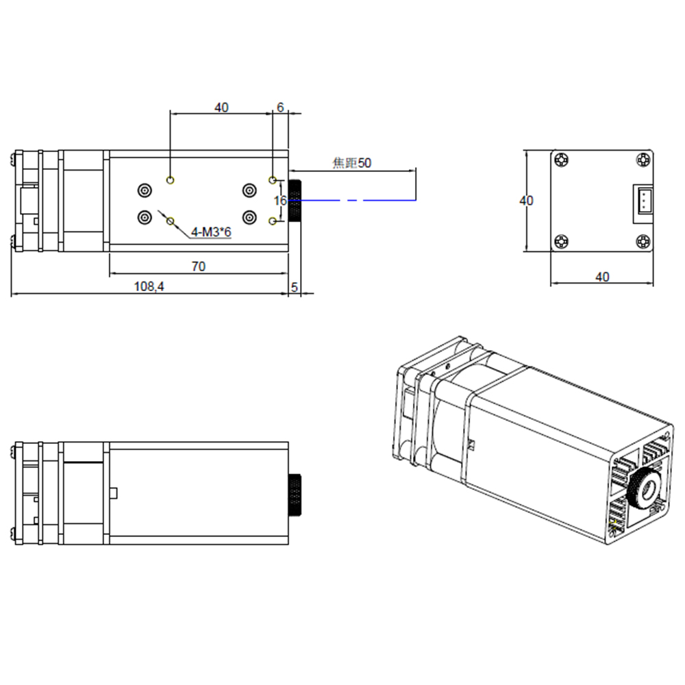 Twotrees 80W Laser Head For En - Air Assist Pump Laser review and price