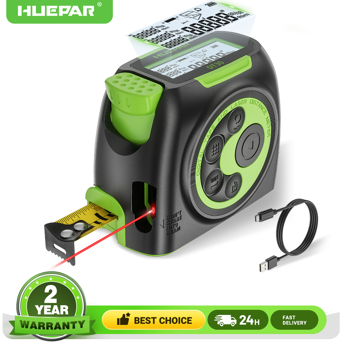 Huepar Digital 60M 197ft Laser - Industrial Laser Training review and price