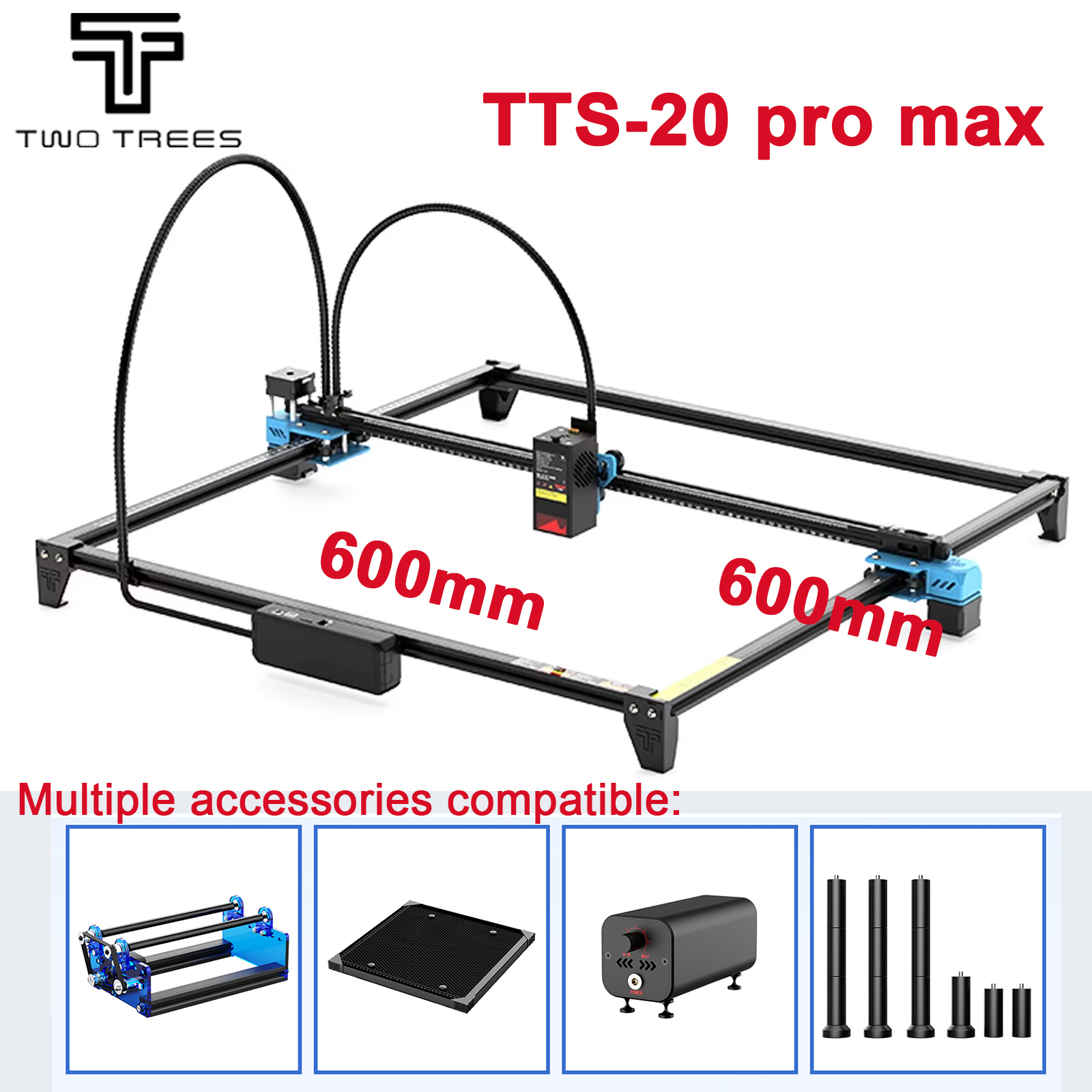 Twotrees TTS-20 Max Metal 20W  - Industrial Laser Etching Machine review and price