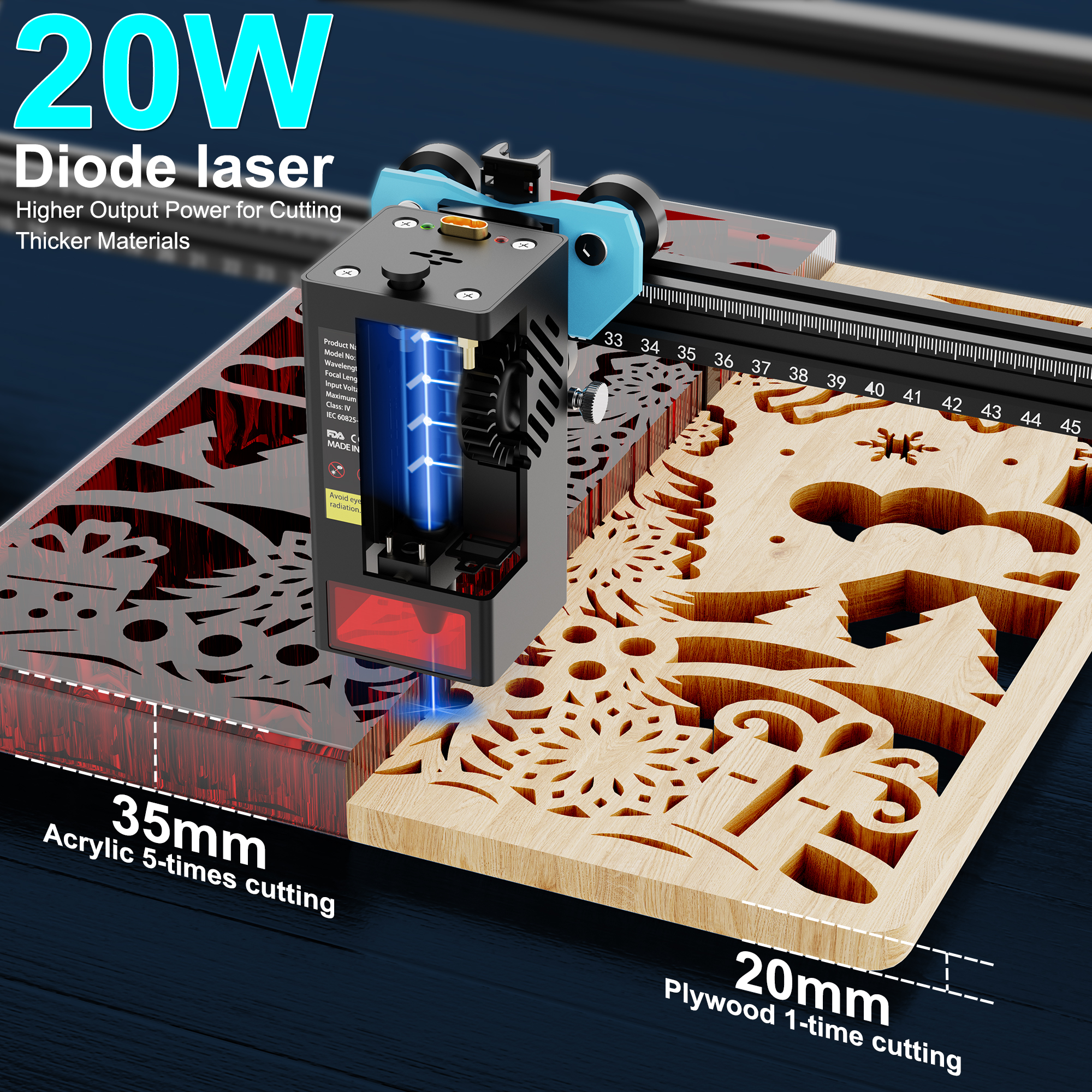 Twotrees TTS-20 Max Metal 20W  - Industrial Laser Etching Machine review and price