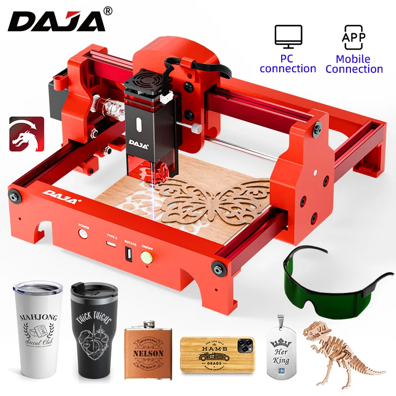 DAJA A7 Laser Engraver 5W Mini - Fiber Laser Cutting Machine review and price