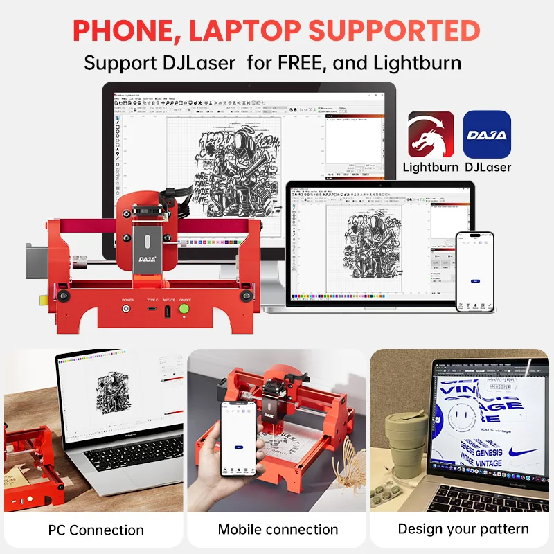 DAJA A7 Laser Engraver 5W Mini - Fiber Laser Cutting Machine review and price