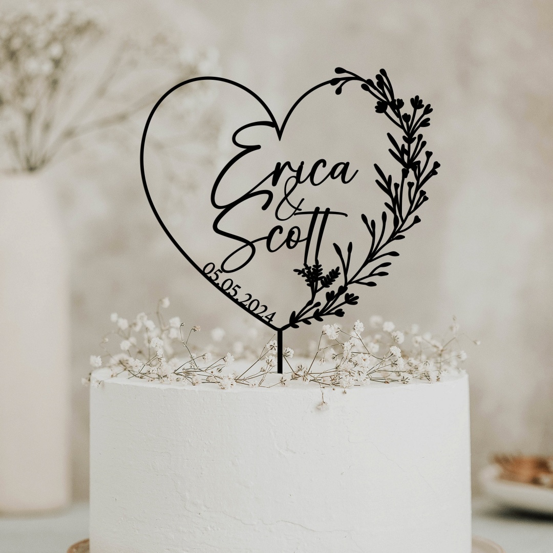 Gold Cake Topper with Heart, H - Industrial Laser Power review and price