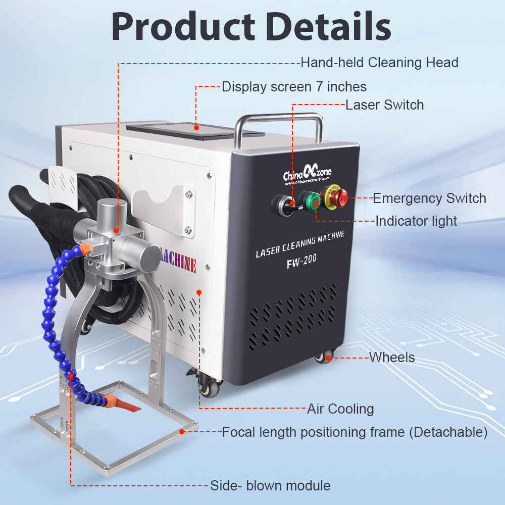 JPT 200W Pulsed Laser Cleaning - Industrial Laser Paint Remover review and price