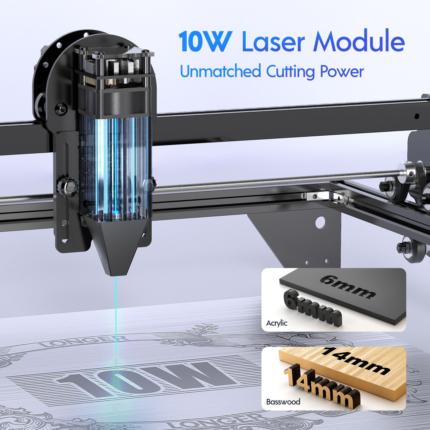 RAY5 10W Laser Engraving Cutti - Air Assist Pump Laser review and price