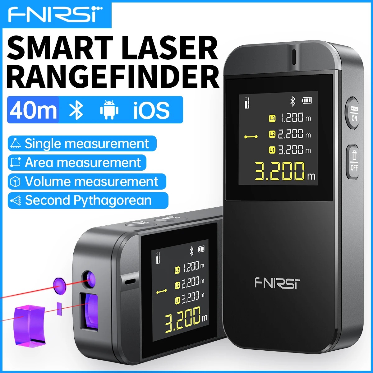FNIRSI IR40 Digital Laser Tape - Industrial Laser Training review and price