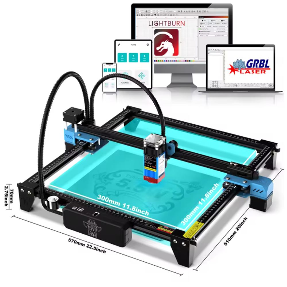 TwoTrees TTS-55 Pro/TTS-10 Pro - Fiber Laser Cutting Machine review and price