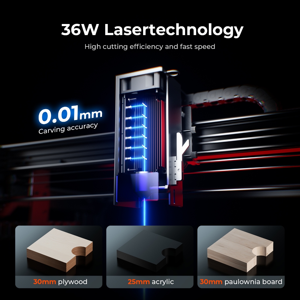 ACMER S2 PRO 36W/48W Laser Eng - Fiber Laser Cutting Machine review and price