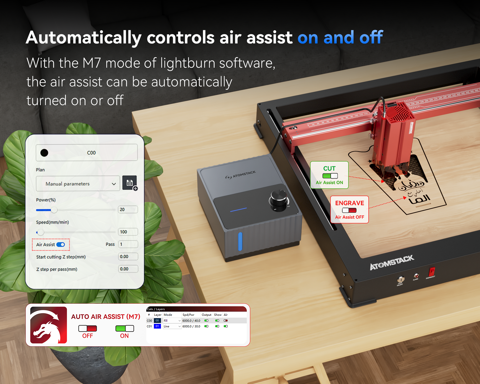 Atomstack F80 Air Assist Pump  - Air Assist Pump Laser review and price