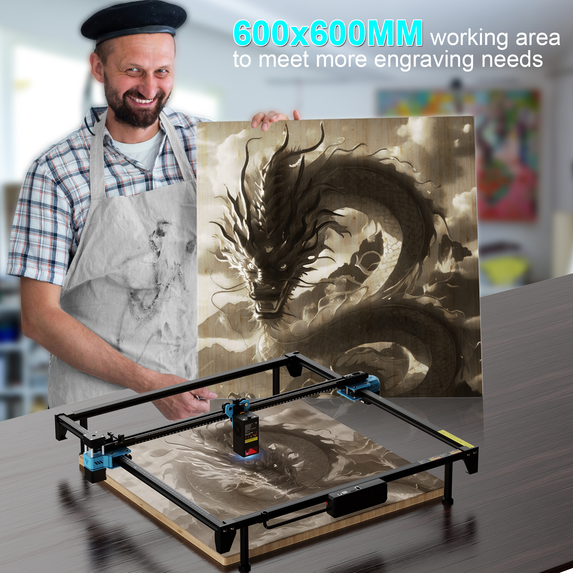 TWOTREES TTS-20 Max 20W Laser  - Industrial Laser Etching Machine review and price