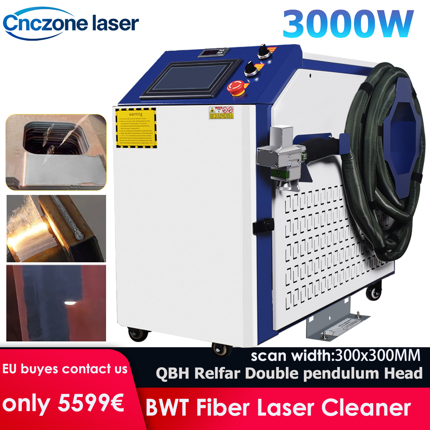 3000W Laser Cleaning Machine F - Industrial Laser Paint Remover review and price
