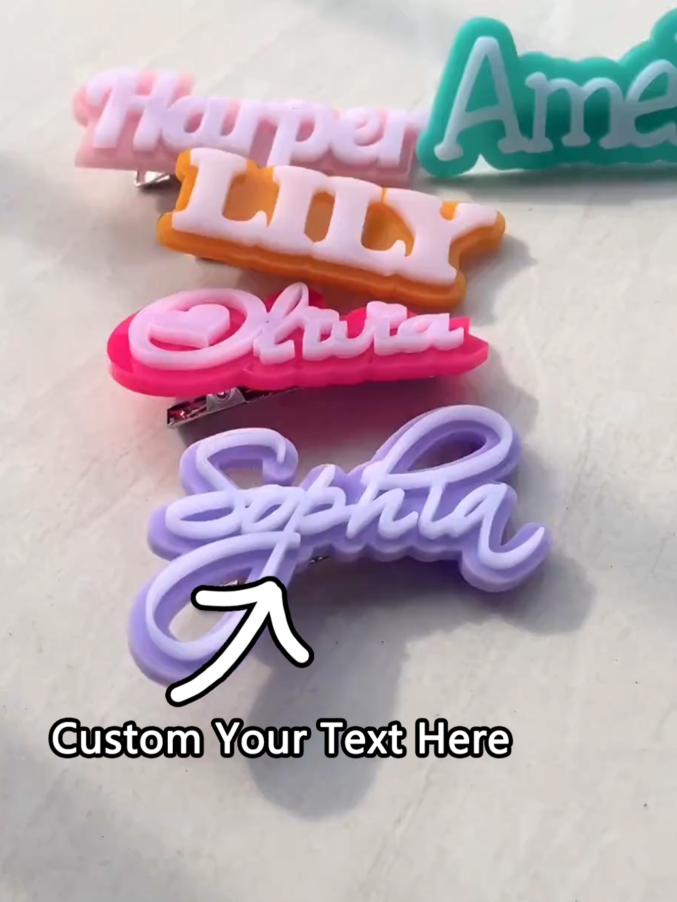Custom Name Hair Clip - Name B - Industrial Laser Power review and price