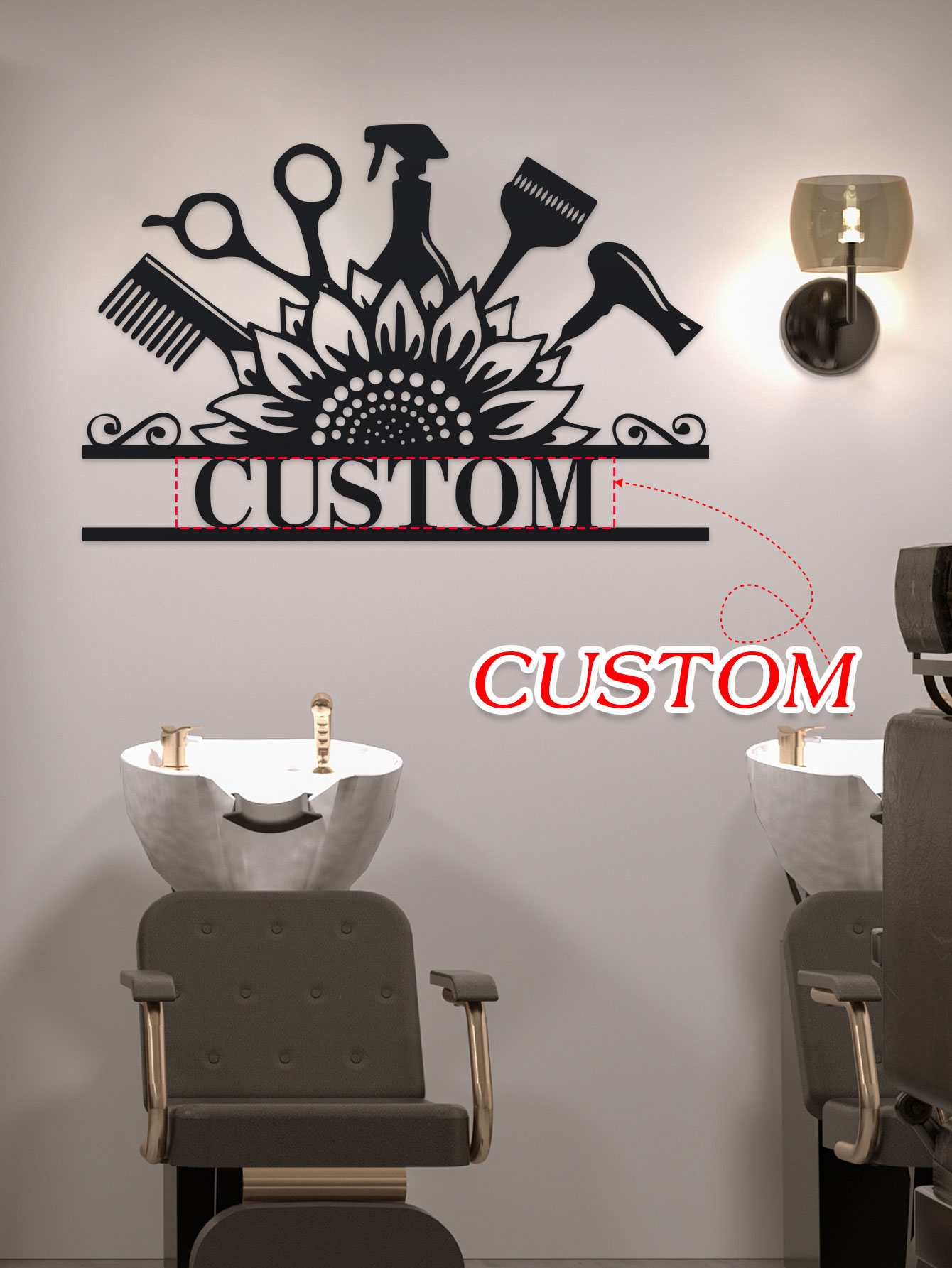 Custom Hair Dresser Metal Sign - Industrial Laser Power review and price