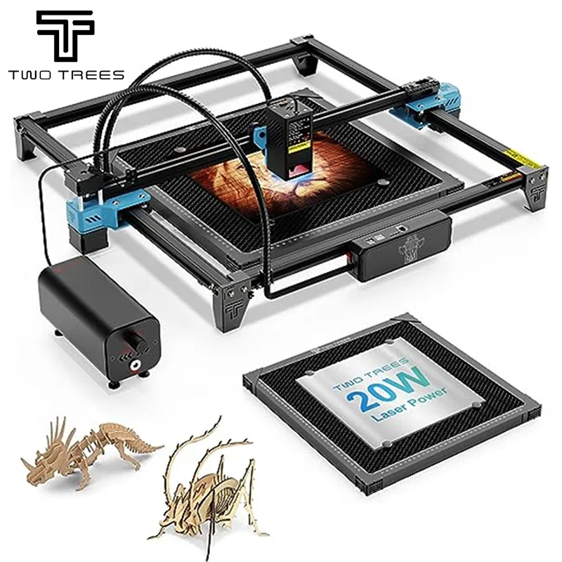 TWOTREES TTS-20 Pro 20W Metal  - Industrial Laser Etching Machine review and price